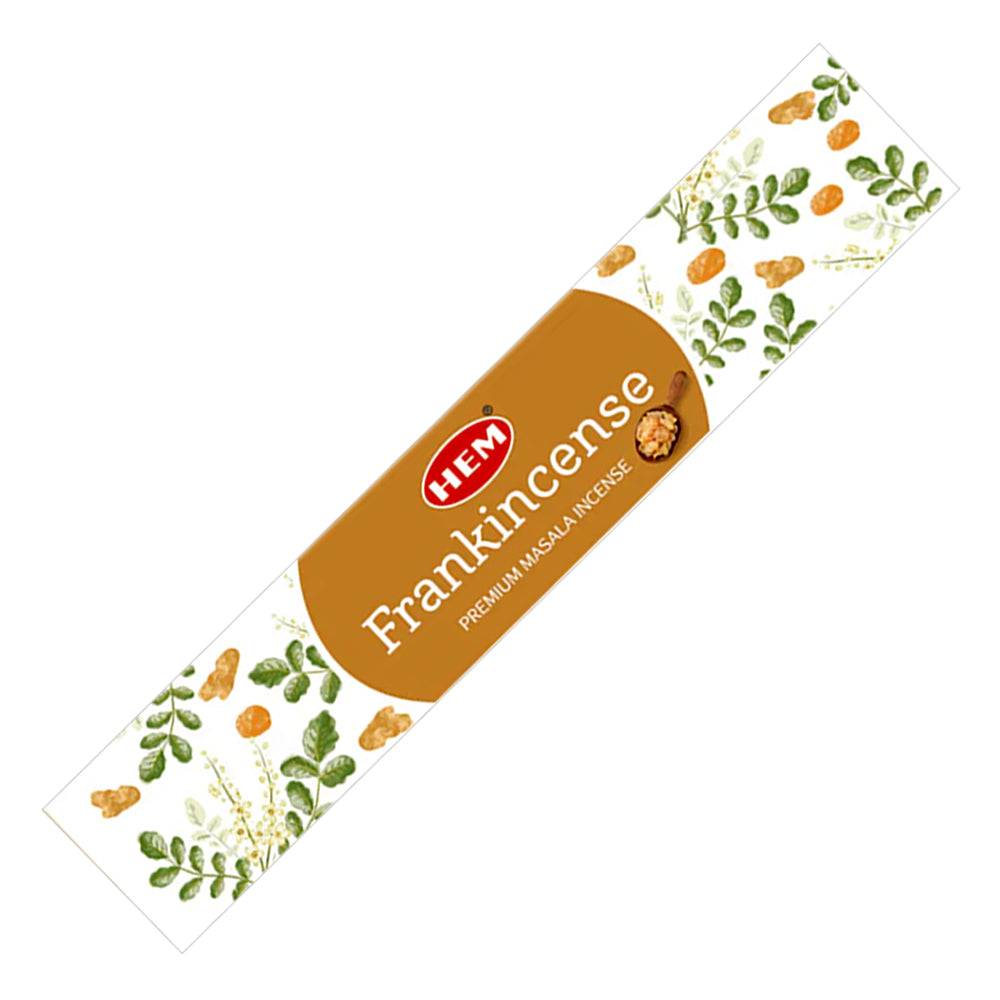 HEM Frankincense product packaging on a white background