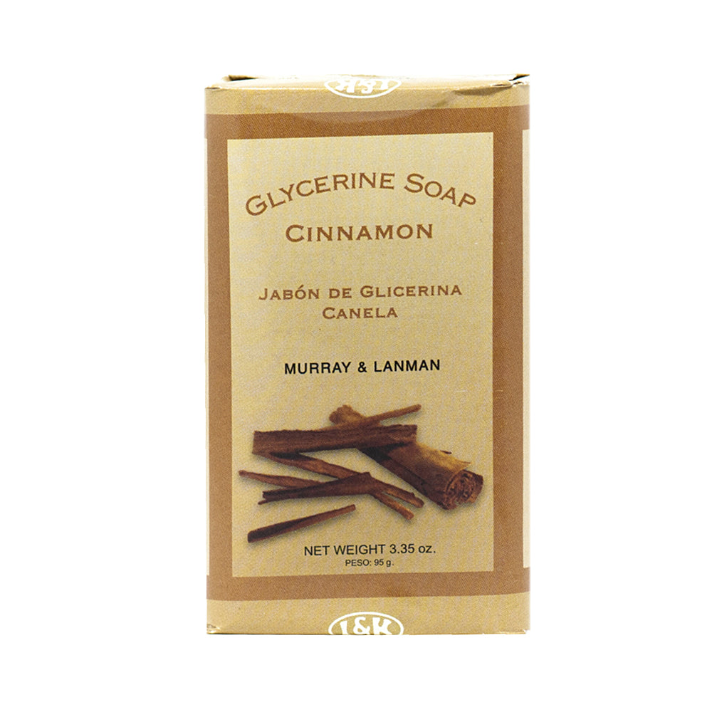 Box of Murray & Lanman Glycerine Soap Cinnamon on a white background